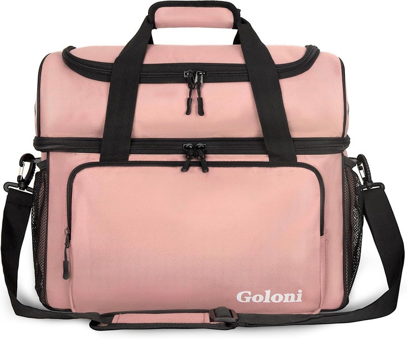Goloni 2 Balls Bowling Bag with Ball Holder - Fits Bowling Shoes Up to Mens Size 16 and Accessories - Image 2